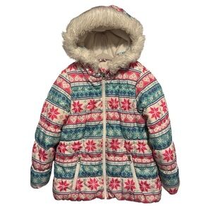 Carter's Nordic Puffer Coat Hooded Winter Snow Pants 6X